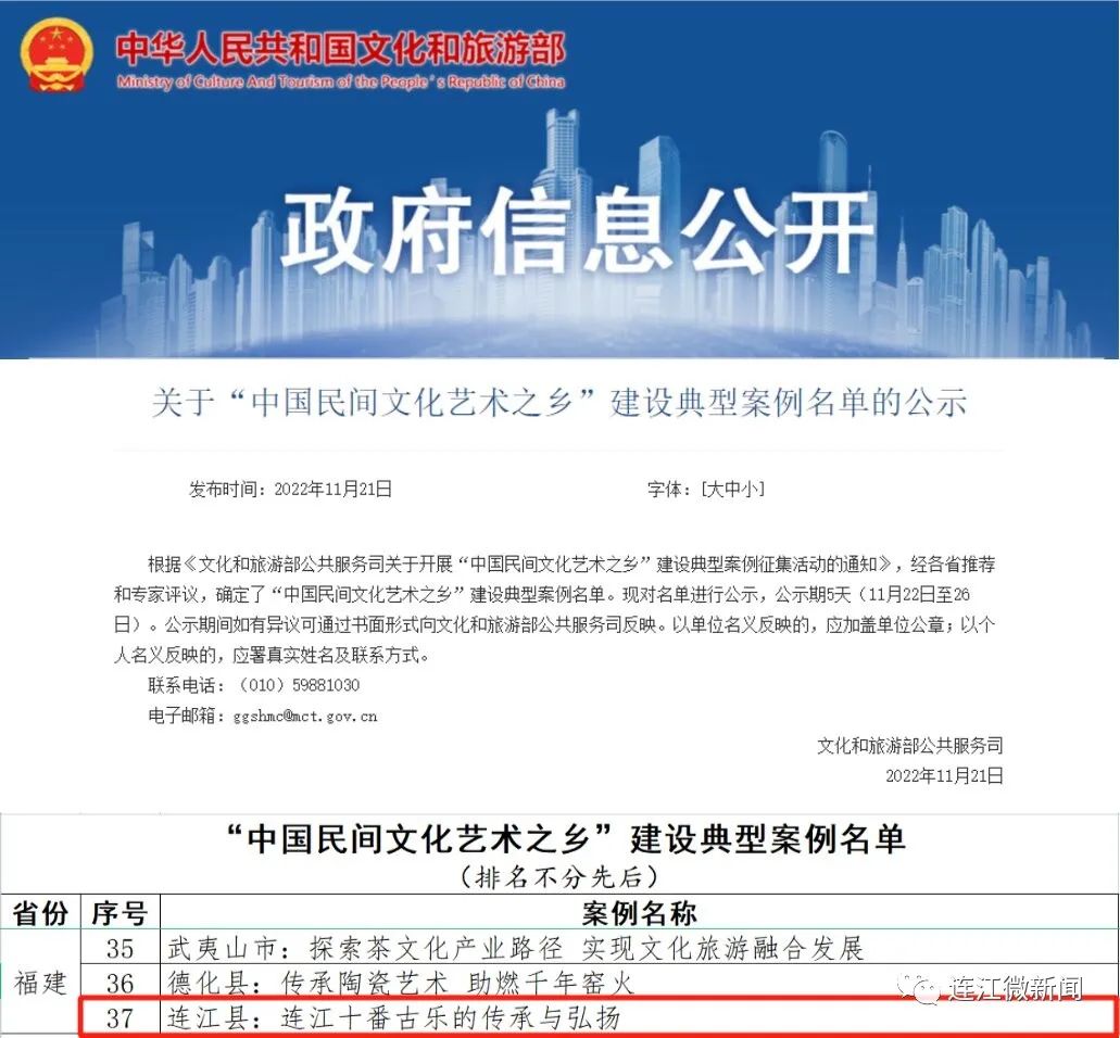 正在公示！連江這個(gè)案例入選國(guó)家級(jí)名單