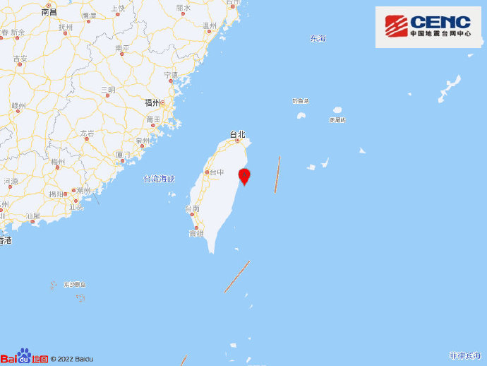 正式測定：臺灣附近發生5.9級地震，福州震感明顯！